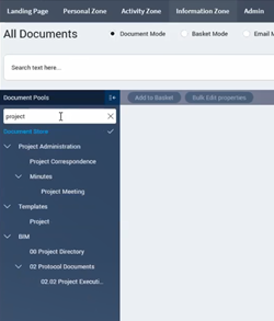 Deltek PIM_DMS Filter Pools